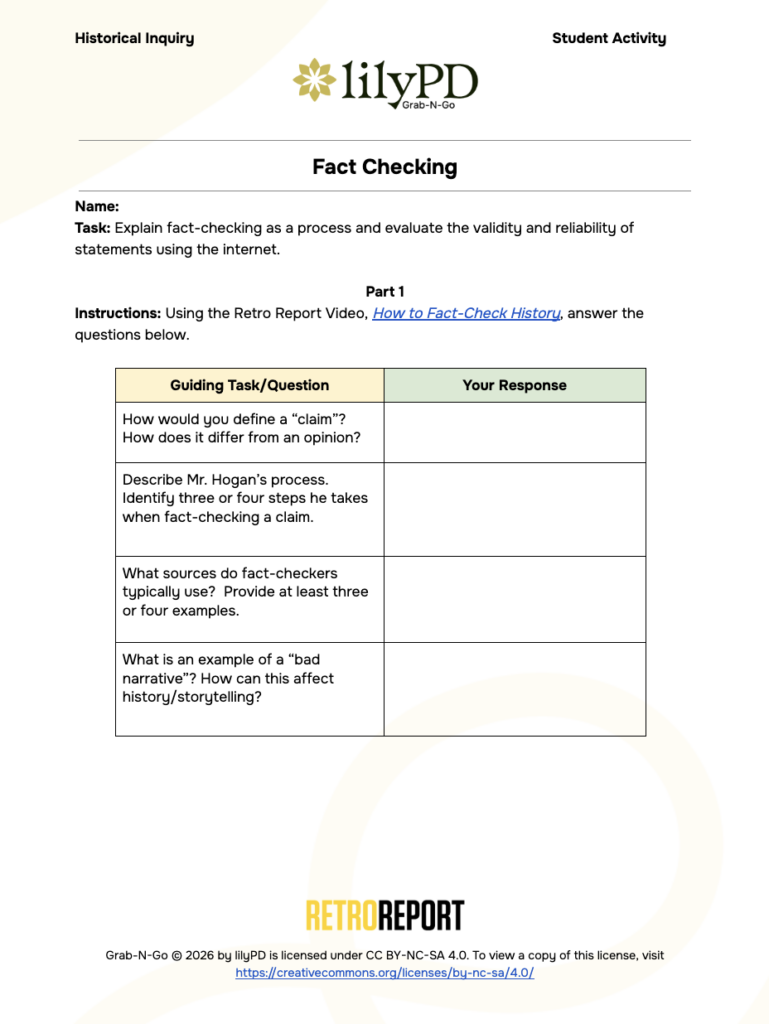 Media Literacy Strategy: Fact Checking