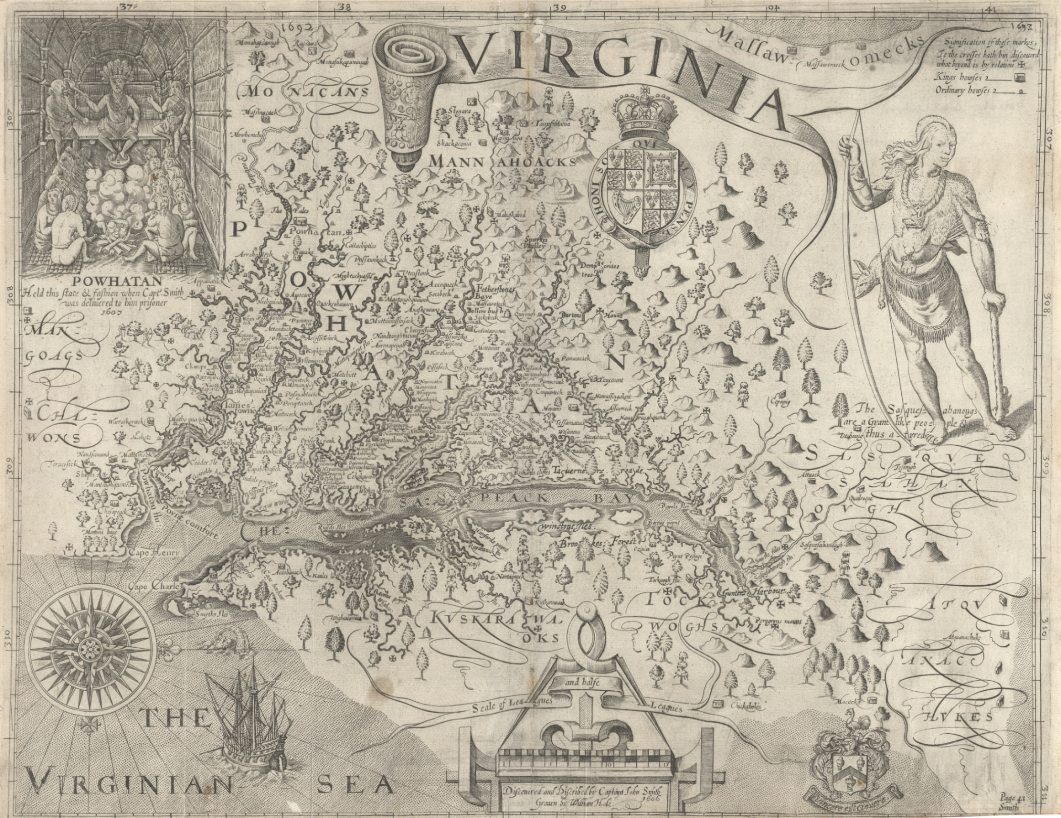 John Smith's Map of Virginia, 1612