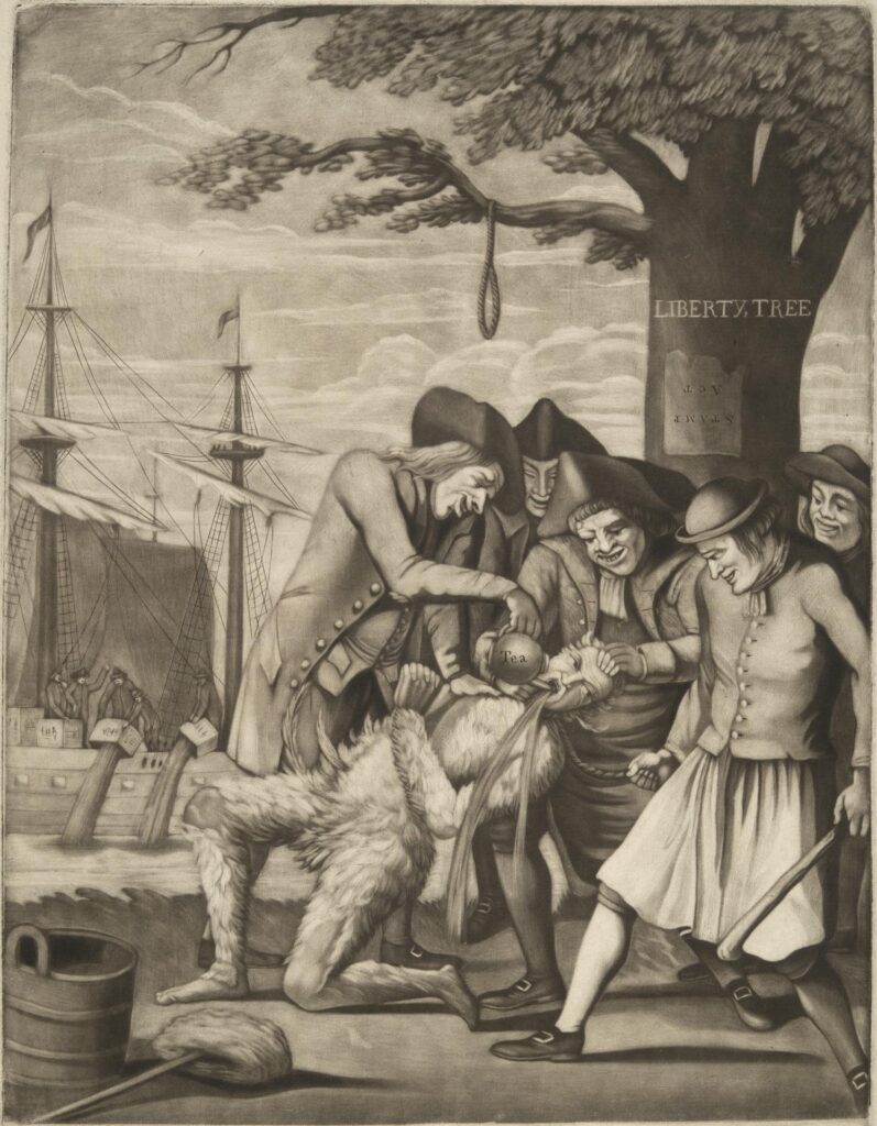 The Bostonians Paying the Excise-Man or Tarring and Feathering