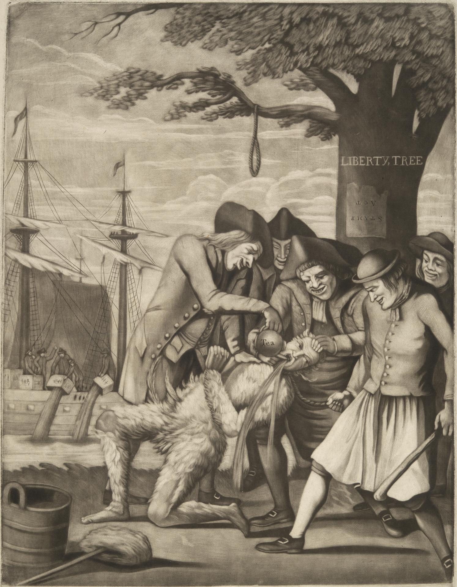 The Bostonians Paying the Excise-Man or Tarring and Feathering