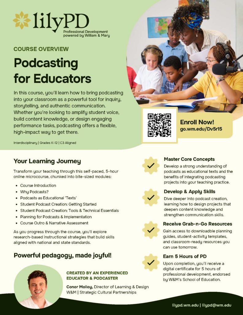 Podcasting for Educators Course Overview