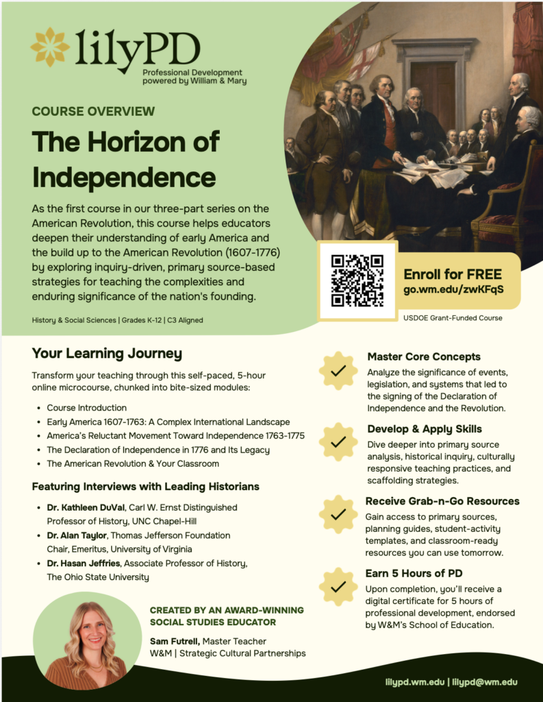 The Horizon of Independence Course Overview