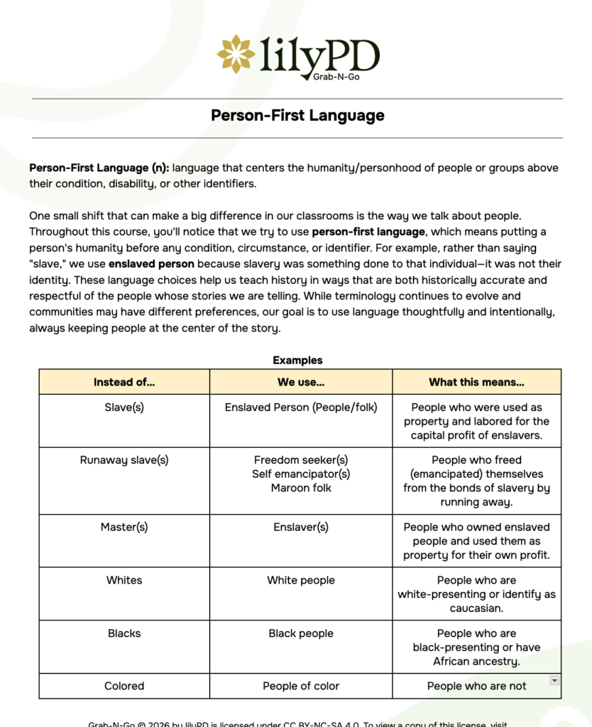 Person-First Language Anchor Chart