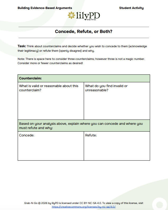 Concede, Refute, or Both?
