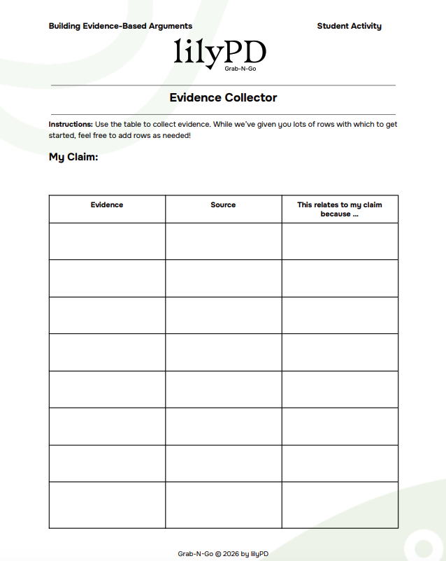 Evidence Organizer