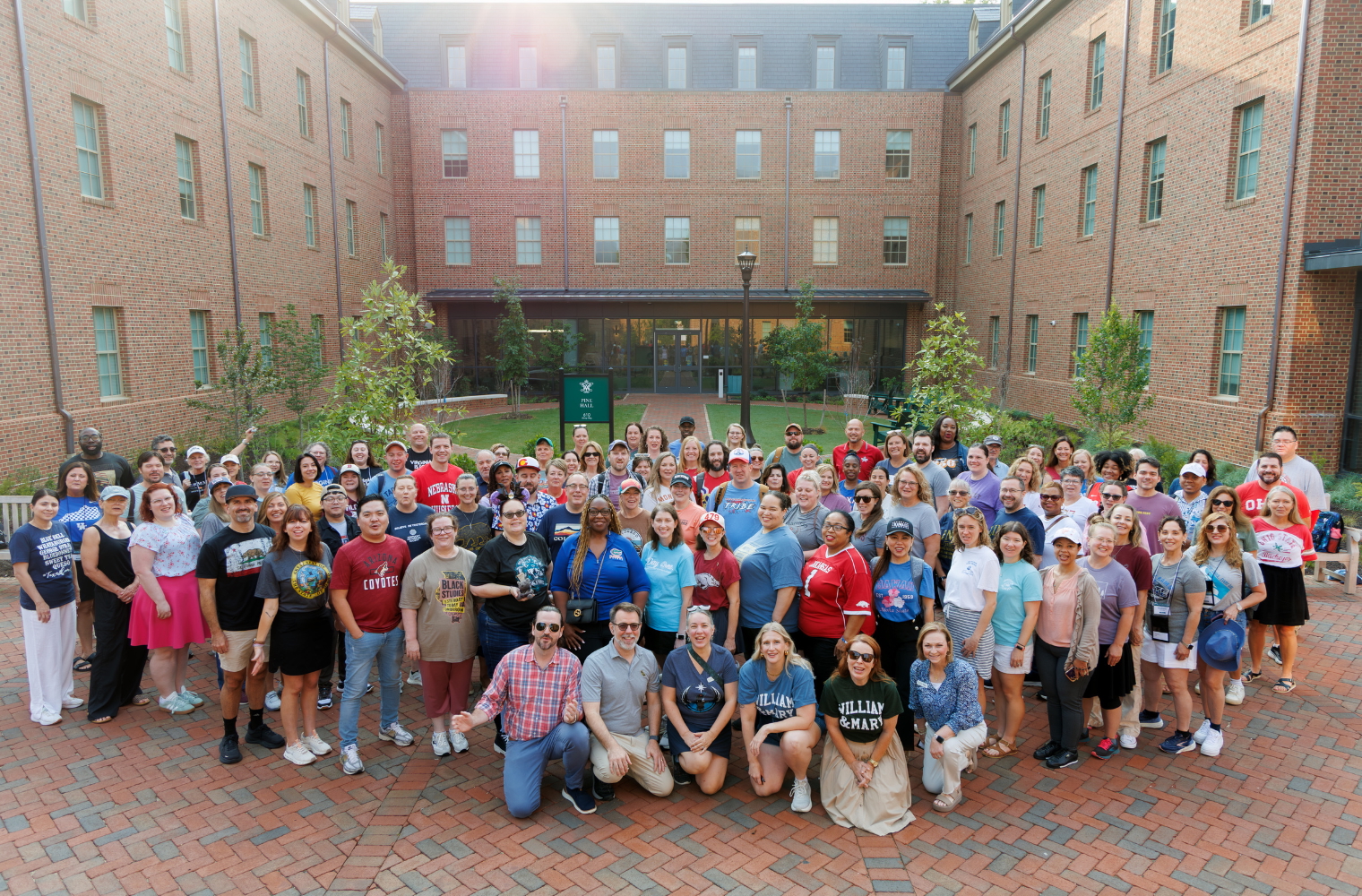 Large group of teachers at William & Mary